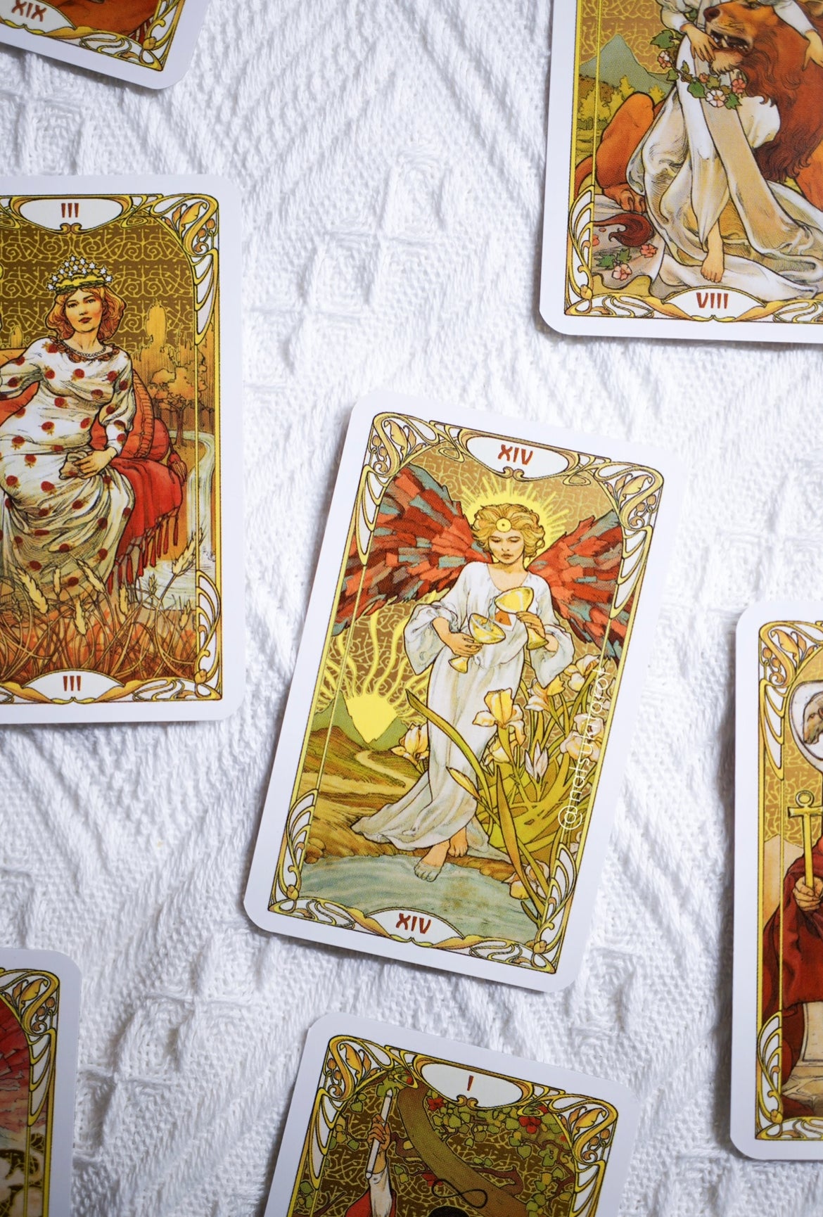 Golden Art Nouveau Tarot Mini