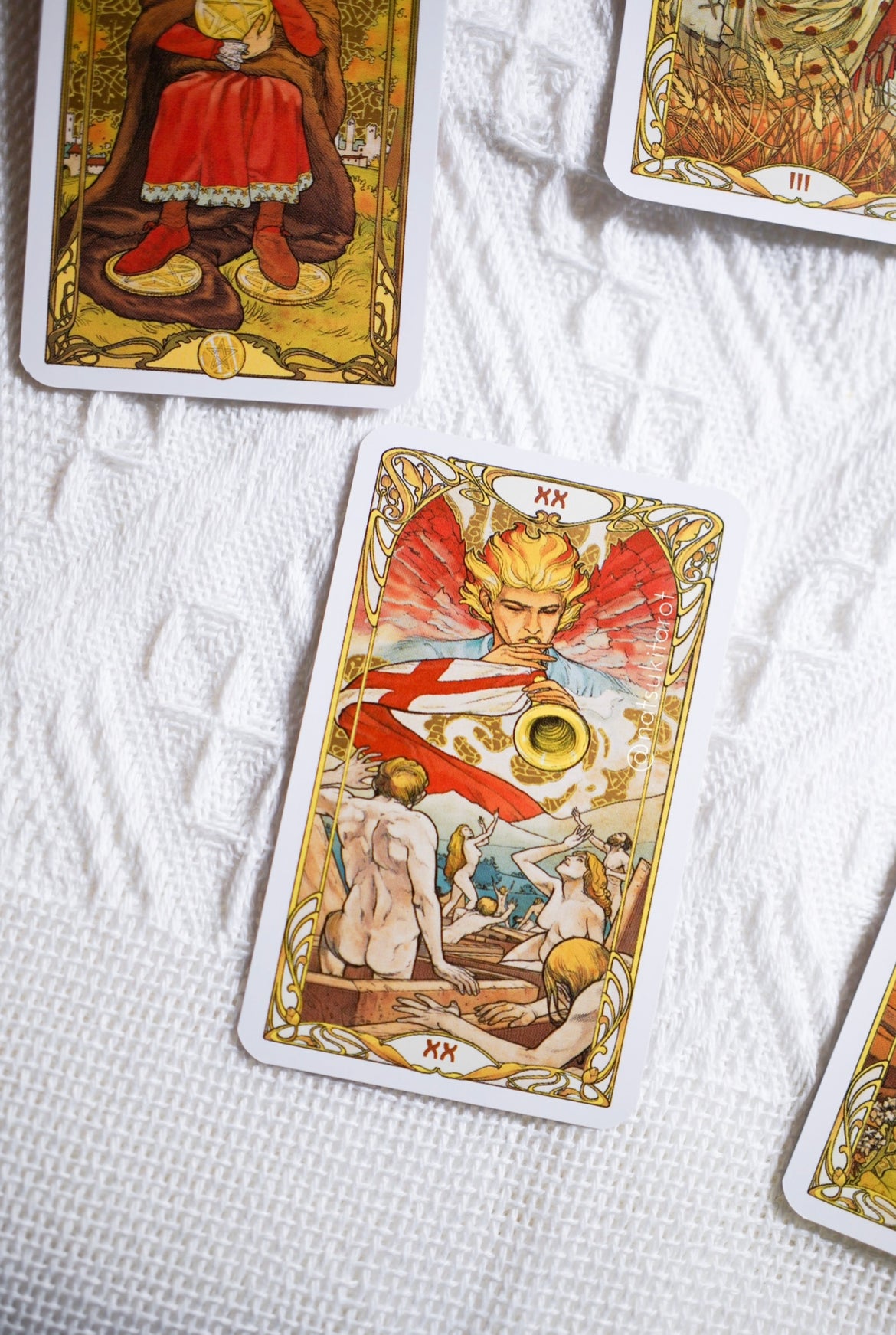 Golden Art Nouveau Tarot Mini