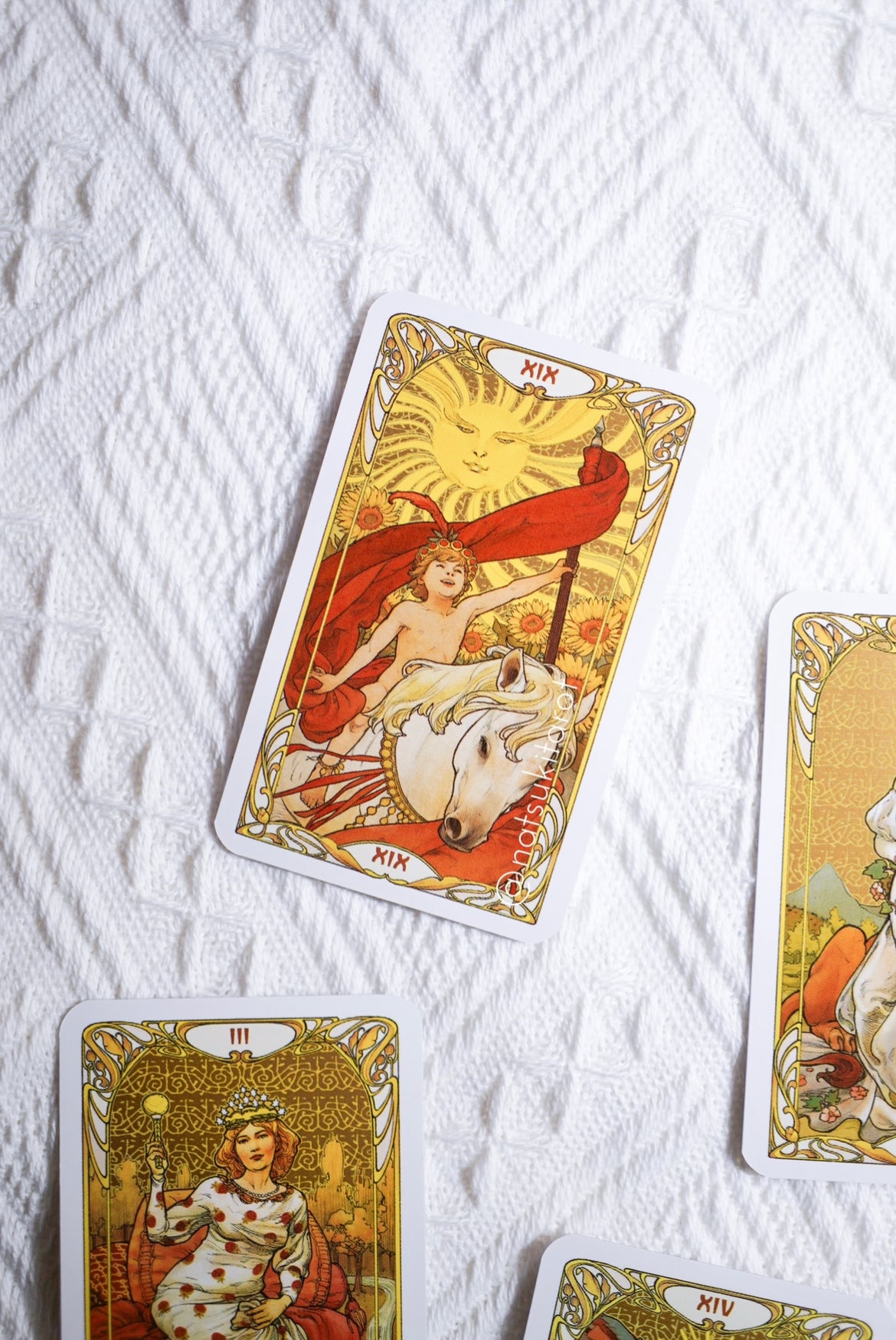 Golden Art Nouveau Tarot Mini